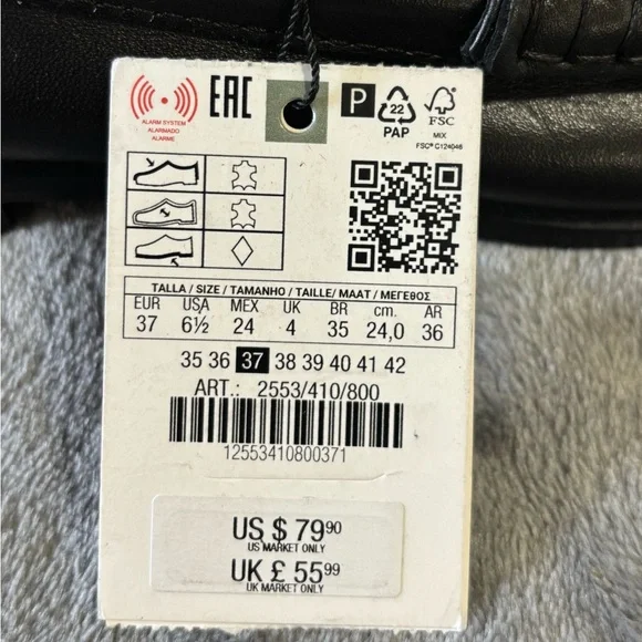 New Zara shoes size 6 1/2 - Picture 3 of 7